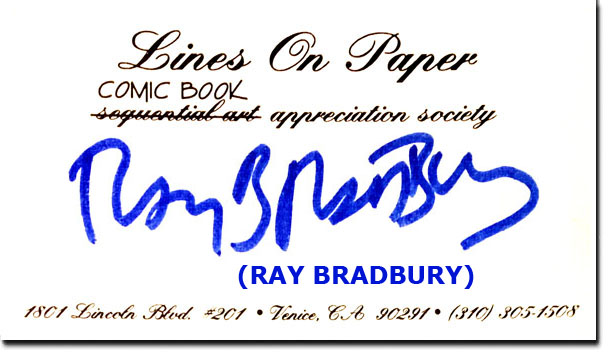 Ray Bradbury card